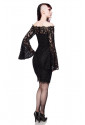 Elegant lace dress with trumpet sleeves