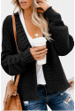 Open Front Chunky Knit Cardigan