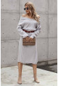 Skvelé oversize svetrové šaty s rázporkom