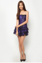 Corset purple flamengo dress Carmen