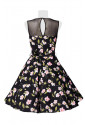 Kvetinové retro šaty s áčkovou sukňou 