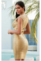 Exkluzívne zlaté bandážové šaty KLEOPATRA