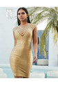 Exclusive gold bandage dress CLEOPATRA