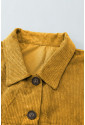 Corduroy Long Sleeve Button-up Shirt Coat