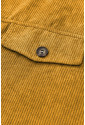 Originálny vrúbkovaný kabát košeľového strihu