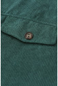 Originálny vrúbkovaný kabát košeľového strihu