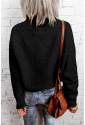 Zip Knitted High Neck Sweater