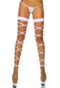 Colored lace gogo stockings and string