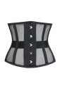 Boudoir steel mesh underbust black corset