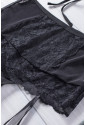 Halter Backless Crochet Lace 3Pcs Lingerie Set