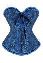 Brocade corset Vamp steampunk style- brown