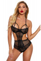 Sexy Fishnet Lace Hollow-out Bodysuit