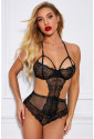 Sexy Fishnet Lace Hollow-out Bodysuit
