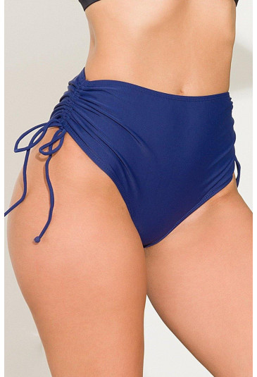 Drawstring Ruched Sides High Waist Swim Panty