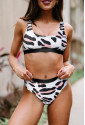 Sport bikinis with animal pattern