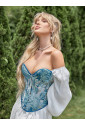  Unique Blue Chrysanthemum Corset