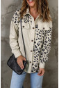 Populárny kabát v košeľovom strihu s leopardím vzorom