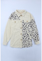 Populárny kabát v košeľovom strihu s leopardím vzorom