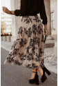 Skvostná šifónová maxi sukňa s kvetinovým vzorom