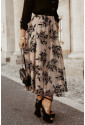 Skvostná šifónová maxi sukňa s kvetinovým vzorom