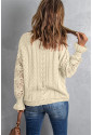 Jesenný úpletový sveter s perfektnými vzormi