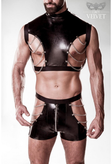 Ouffit in leather look from Grey Velvet men